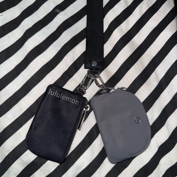 lululemon athletica Handbags - Lululemon Athletica‎ Black and Gray Pouch Set